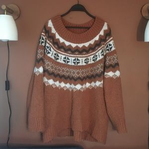 Aerie Icelandic Hi-Lo Oversized Sweater